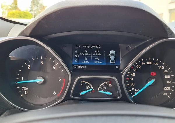 Ford Kuga cena 77900 przebieg: 71000, rok produkcji 2017 z Bielsk Podlaski małe 704